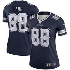 Nike CeeDee Lamb Dallas Cowboys Women's Legend Player Performance Top Navy