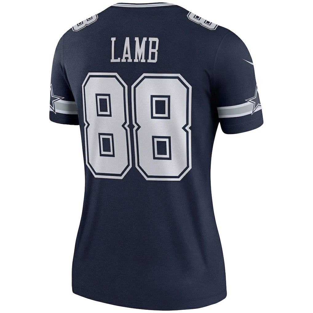 Nike CeeDee Lamb Dallas Cowboys Women's Legend Player Performance Top Navy