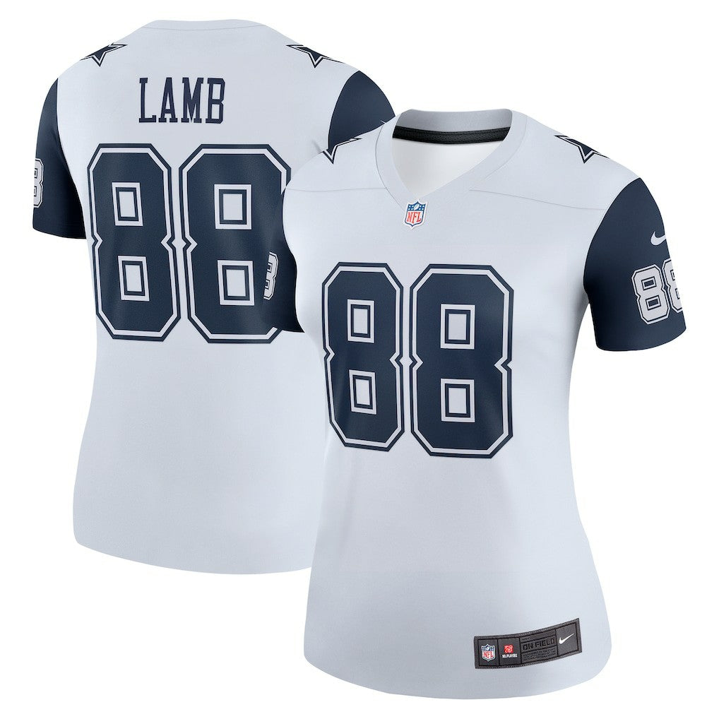 Nike CeeDee Lamb Dallas Cowboys Women's Legend Player Performance Top White