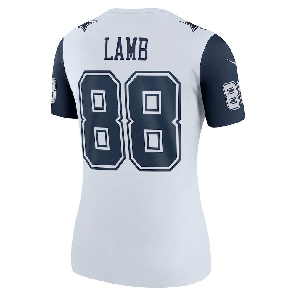 Nike CeeDee Lamb Dallas Cowboys Women's Legend Player Performance Top White
