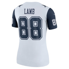 Nike CeeDee Lamb Dallas Cowboys Women's Legend Player Performance Top White