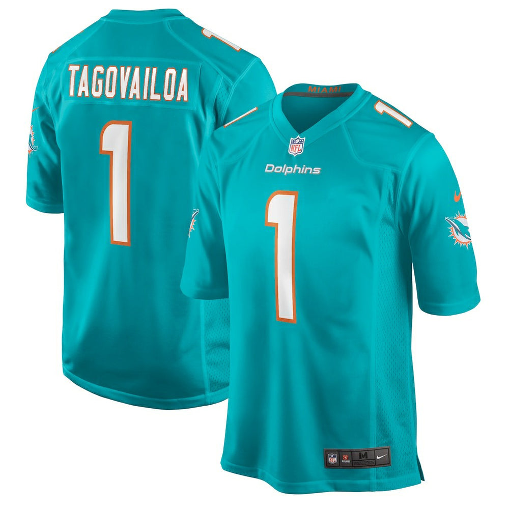 Nike Tua Tagovailoa Miami Dolphins Player Game Jersey Aqua