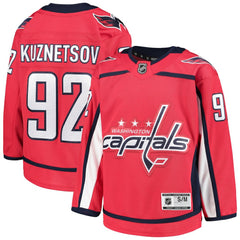 Evgeny Kuznetsov Washington Capitals Youth Home Premier Player Jersey - Red - NHL 3931925