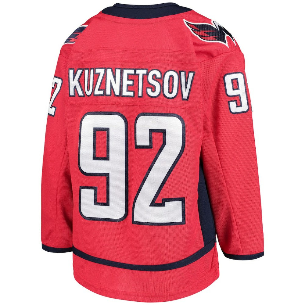 Evgeny Kuznetsov Washington Capitals Youth Home Premier Player Jersey - Red - NHL 3931925