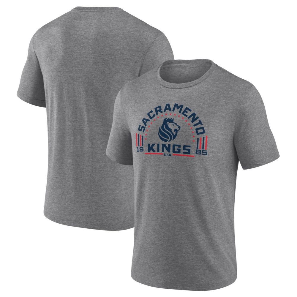 Sacramento Kings Team Freedom Tri-Blend T-Shirt Gray