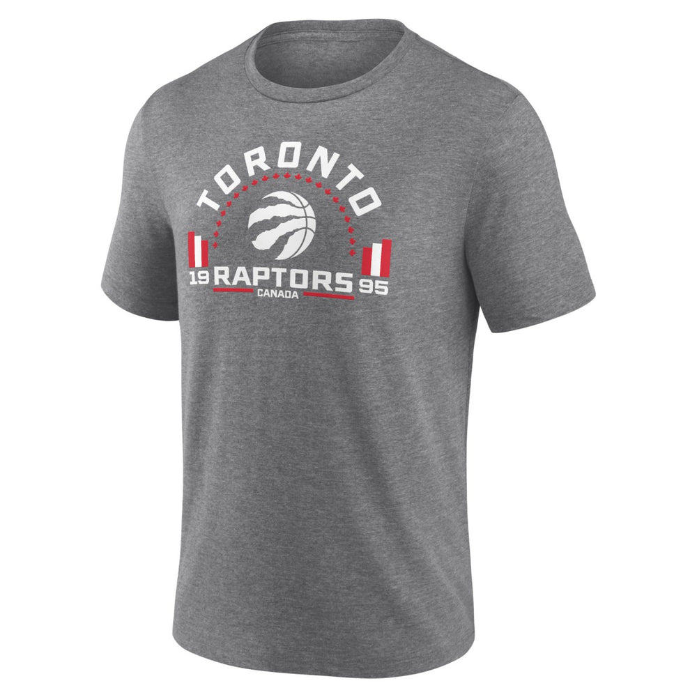 Toronto Raptors Team Freedom Tri-Blend T-Shirt Gray