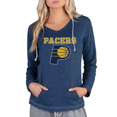 Indiana Pacers Concepts Sport Women's Mainstream Terry Hooded Top Navy