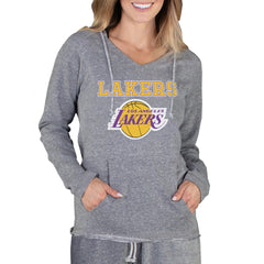 Los Angeles Lakers Concepts Sport Women's Mainstream Terry Hooded Top Gray