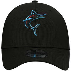 Miami Marlins New Era Clubhouse Alternate 39THIRTY Flex Hat - Black - New Era Sale