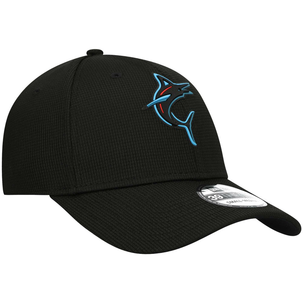 Miami Marlins New Era Clubhouse Alternate 39THIRTY Flex Hat - Black - New Era Sale