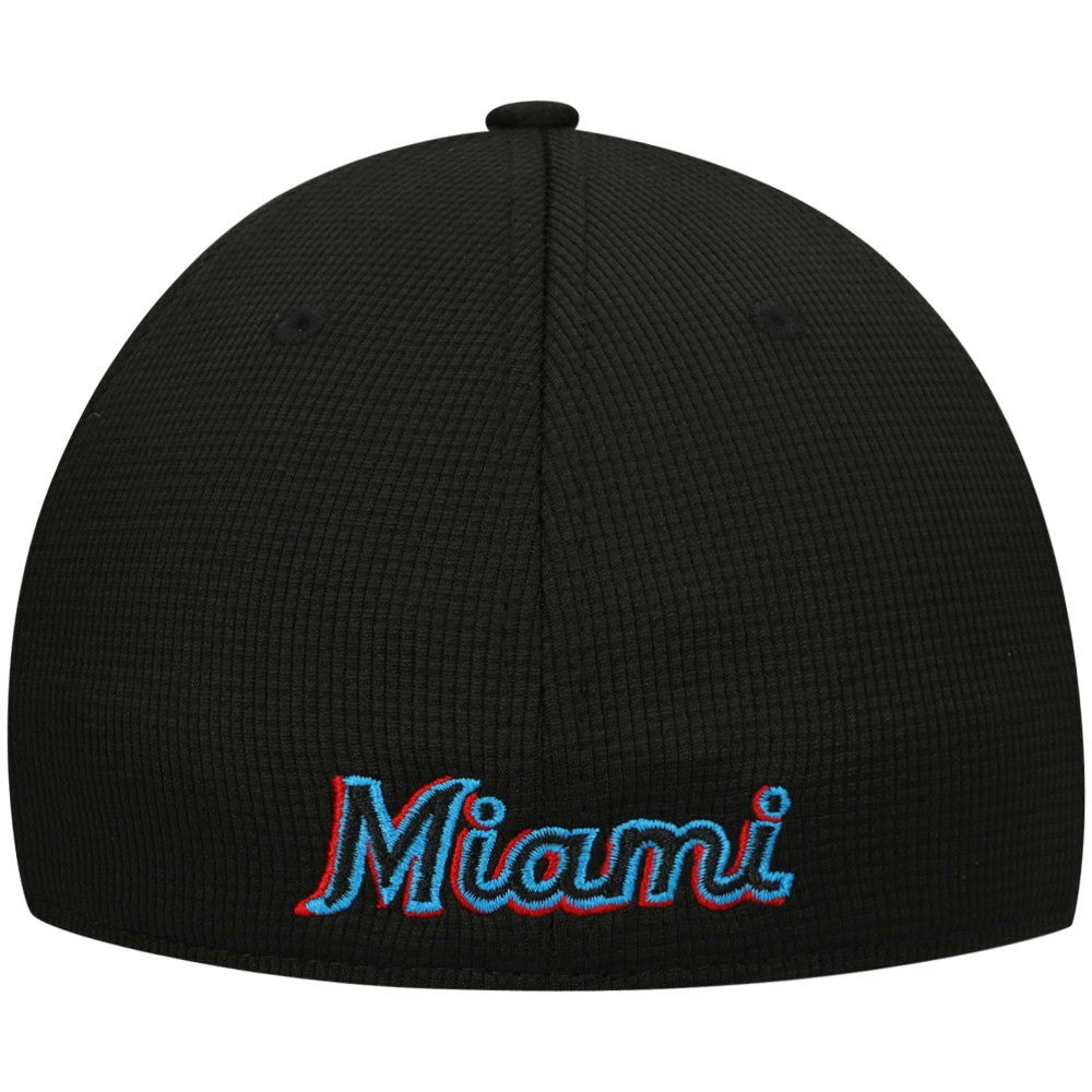 Miami Marlins New Era Clubhouse Alternate 39THIRTY Flex Hat - Black - New Era Sale