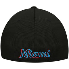 Miami Marlins New Era Clubhouse Alternate 39THIRTY Flex Hat - Black - New Era Sale