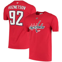 Evgeny Kuznetsov Washington Capitals Fanatics Name & Number T-Shirt - Red - NHL 3949369