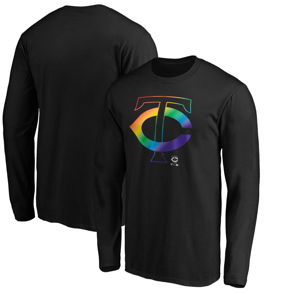 Minnesota Twins Team Pride Logo Long Sleeve T-Shirt - Black - MLB Online