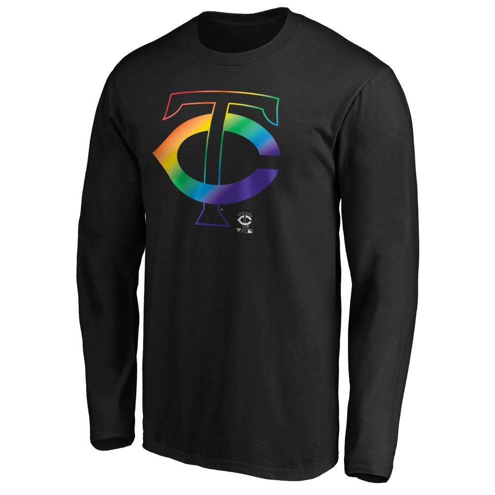 Minnesota Twins Team Pride Logo Long Sleeve T-Shirt - Black - MLB Online
