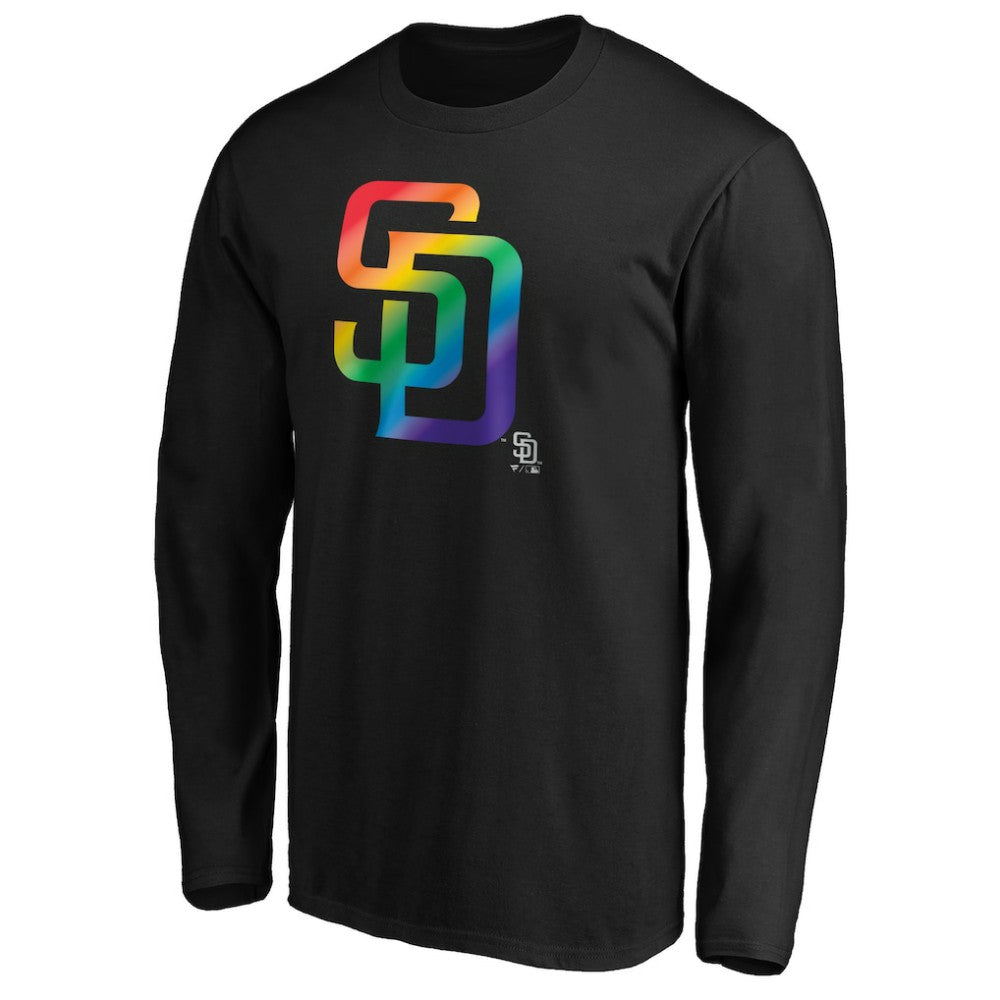 San Diego Padres Team Pride Logo Long Sleeve T-Shirt - Black - MLB Online