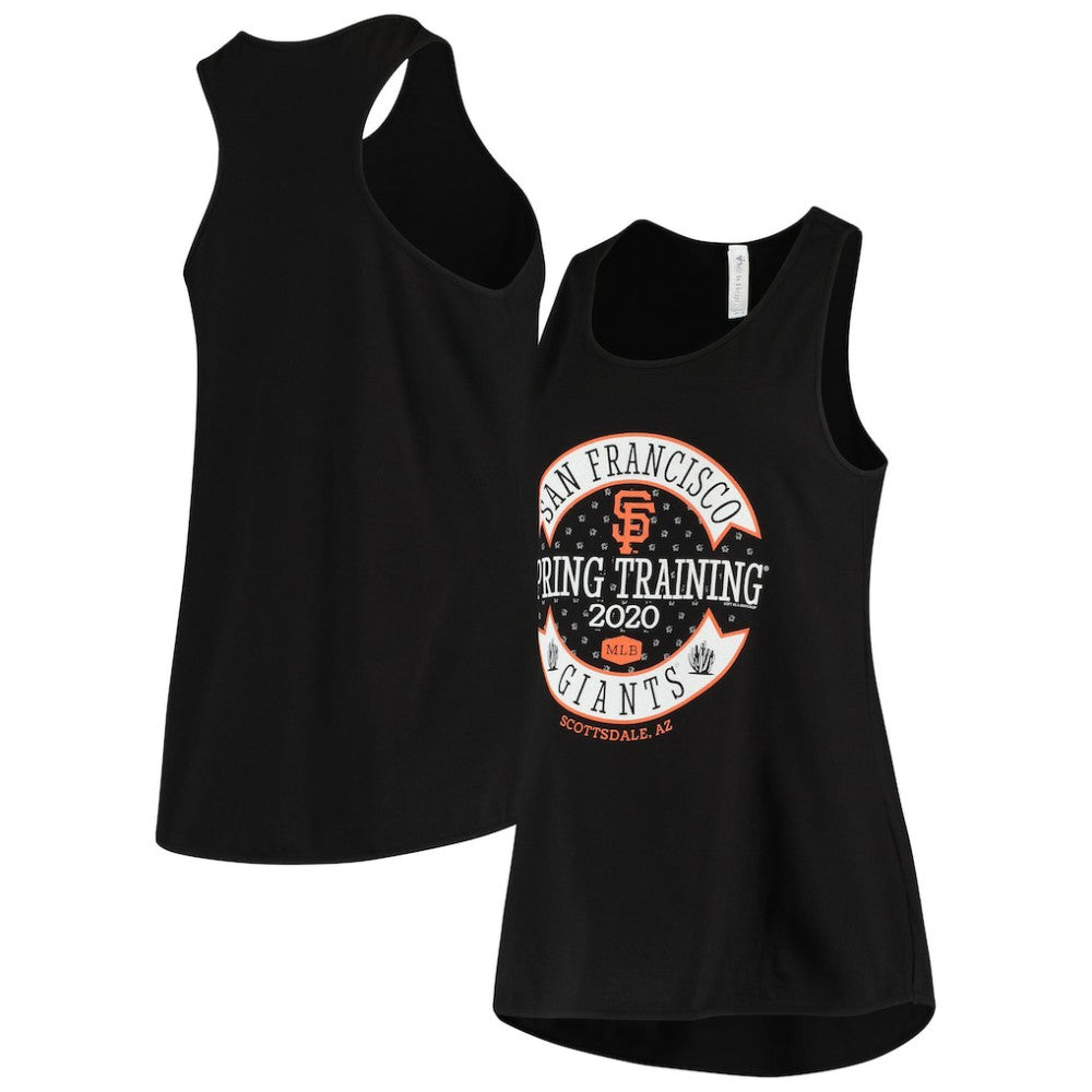 San Francisco Giants Soft as a Grape Women's 2020 Spring Training Circle Tank Top - Black - MLB Discount