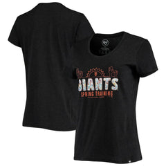 San Francisco Giants '47 Women's Spring Training Floral Fill Club T-Shirt - Black - 47 brand on Sale