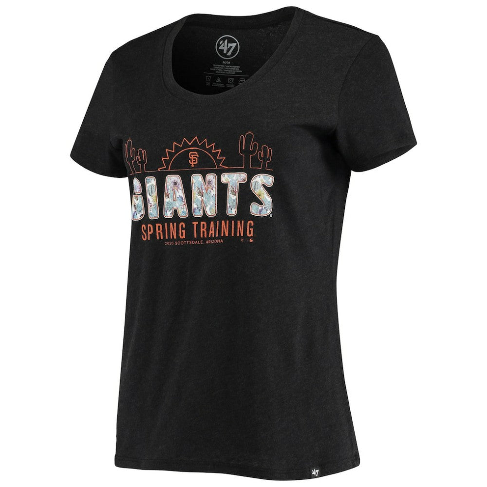 San Francisco Giants '47 Women's Spring Training Floral Fill Club T-Shirt - Black - 47 brand on Sale