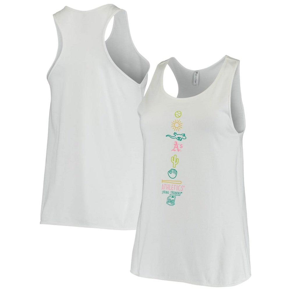 Athletics Soft as a Grape Women's Local Team Lineup Tank Top - White - MLB Discount