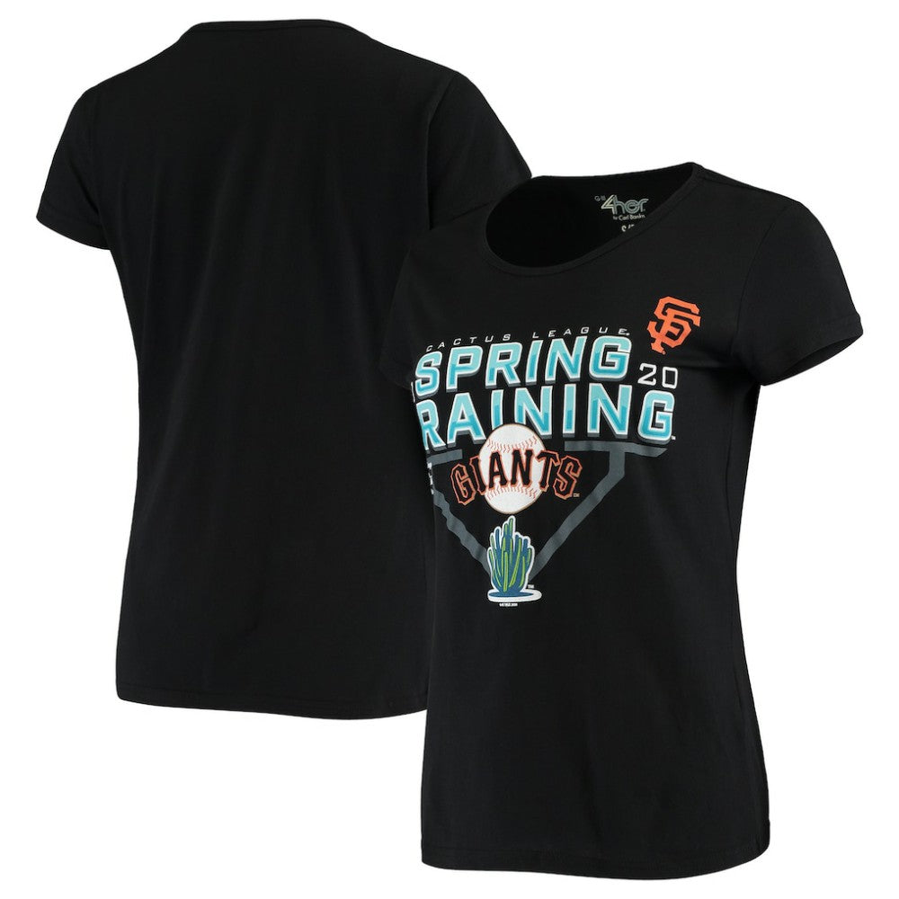 San Francisco Giants G-III Sports by Carl Banks Women's 2020 Spring Training Endzone T-Shirt - Black - MLB Discount