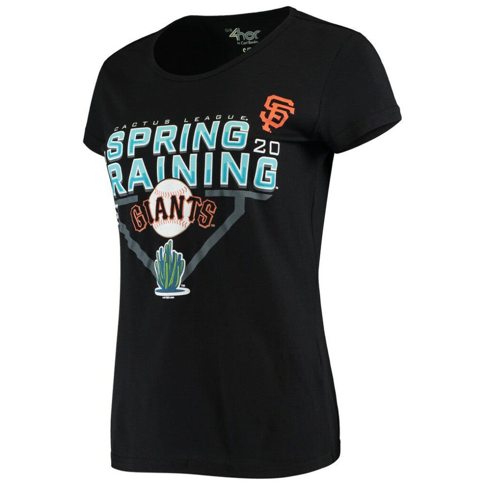 San Francisco Giants G-III Sports by Carl Banks Women's 2020 Spring Training Endzone T-Shirt - Black - MLB Discount
