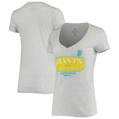San Francisco Giants Soft as a Grape Women's Spring Training Tropical Banner T-Shirt - Heathered Gray - MLB Lifestyle