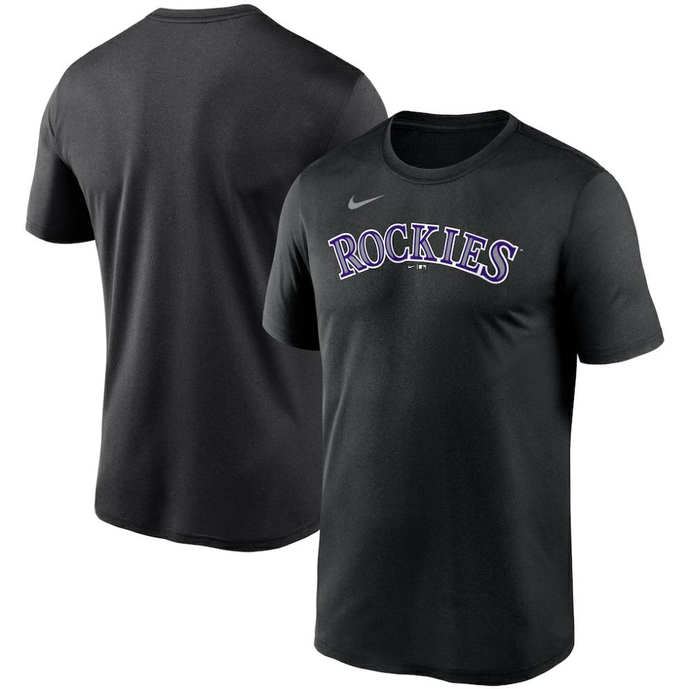 Colorado Rockies Nike Wordmark Legend Performance T-Shirt - Black - Nike Discount