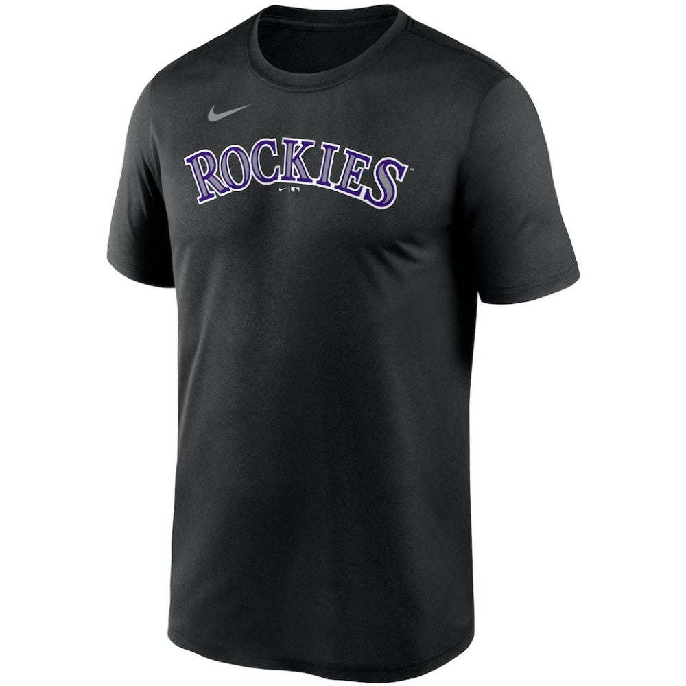 Colorado Rockies Nike Wordmark Legend Performance T-Shirt - Black - Nike Discount
