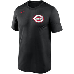 Cincinnati Reds Nike Wordmark Legend Performance T-Shirt - Black - Nike Lifestyle