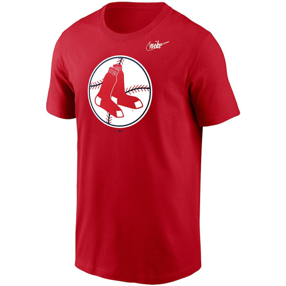Boston Red Sox Nike Cooperstown Collection Logo T-Shirt - Red - Nike Sale
