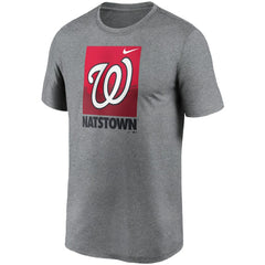 Washington Nationals Nike Local Logo Legend T-Shirt - Heathered Gray - Nike Sale