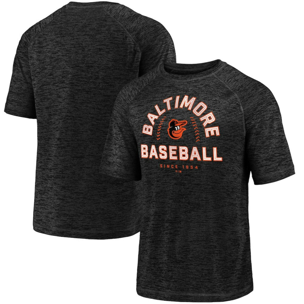 Baltimore Orioles Fanatics Line Up Primary Threat Striated T-Shirt - Black - Fanatics on Sale