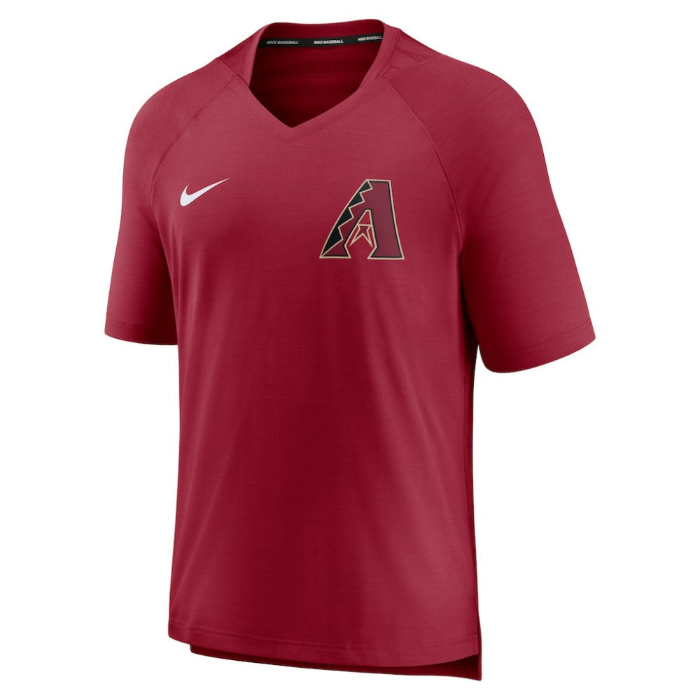 Arizona Diamondbacks Nike Authentic Collection Pregame Performance V-Neck T-Shirt - Red - Nike Sale