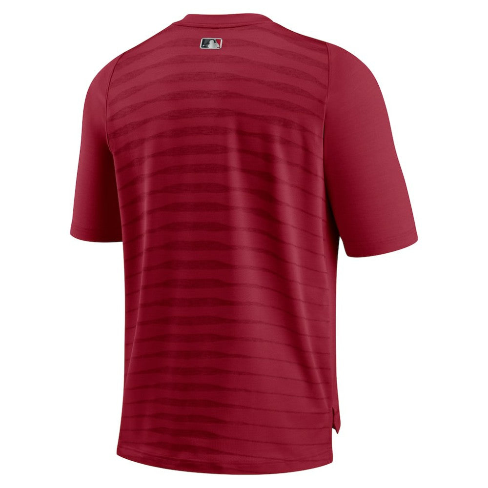Arizona Diamondbacks Nike Authentic Collection Pregame Performance V-Neck T-Shirt - Red - Nike Sale