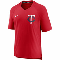 Minnesota Twins Nike Authentic Collection Pregame Performance V-Neck T-Shirt - Red - Nike Discount