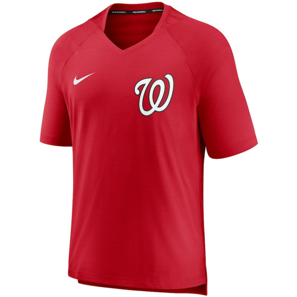 Washington Nationals Nike Authentic Collection Pregame Performance V-Neck T-Shirt - Red - Nike Sale