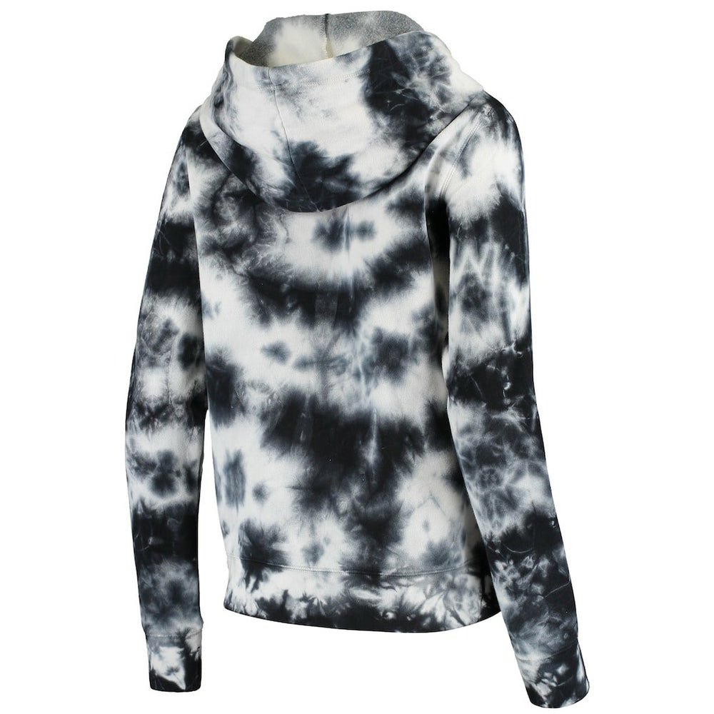 Las Vegas Raiders New Era Women's Tie Dye Fleece Full-Zip Hoodie Black