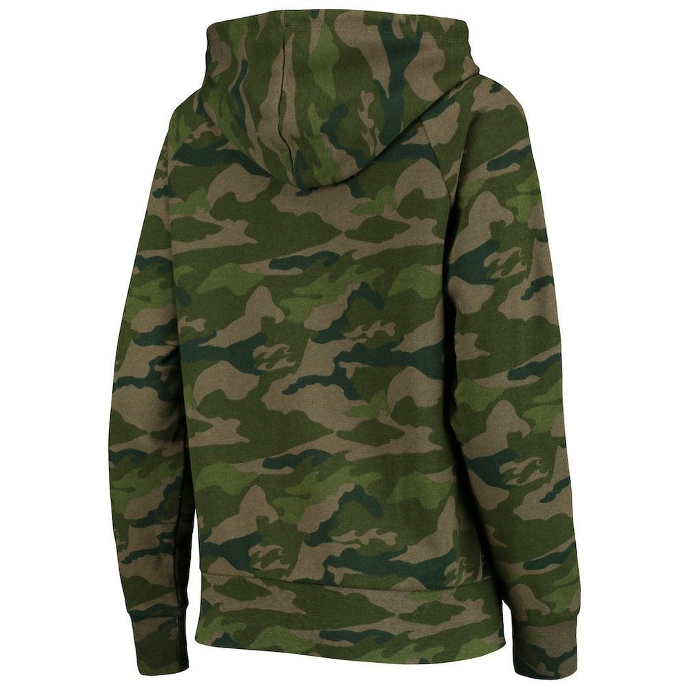 Cleveland Browns New Era Women's Raglan Full-Zip Hoodie Camo