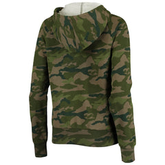 Los Angeles Rams New Era Women's Raglan Full-Zip Hoodie Camo