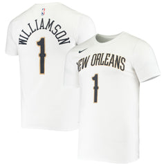 Zion Williamson New Orleans Pelicans Name & Number Performance T-Shirt White | Nike Near Me