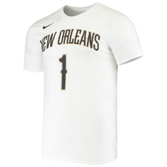 Zion Williamson New Orleans Pelicans Name & Number Performance T-Shirt White | Nike Near Me