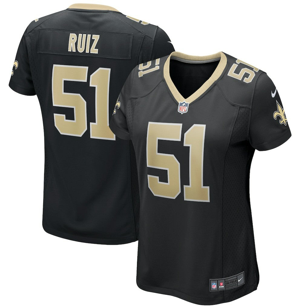 Nike Cesar Ruiz New Orleans Saints Women's Game Jersey Black