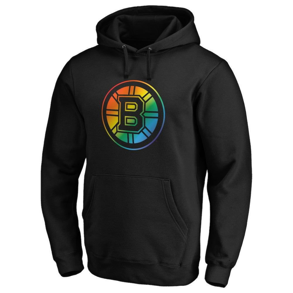Boston Bruins Team Pride Logo Pullover Hoodie - Black - NHL 3964470