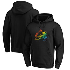 Colorado Avalanche Team Pride Logo Pullover Hoodie - Black - NHL 3964475