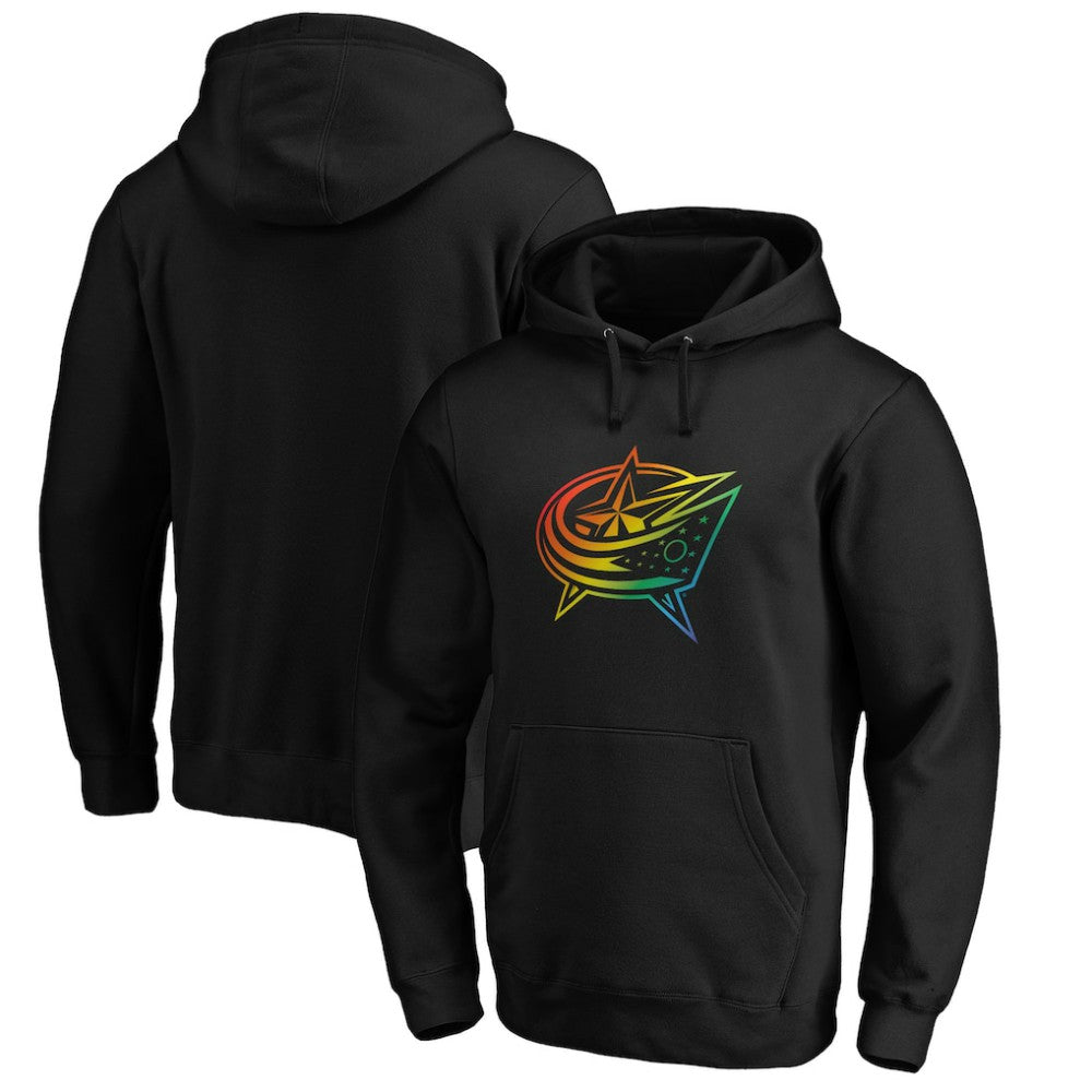Columbus Blue Jackets Team Pride Logo Pullover Hoodie - Black - NHL 3964476