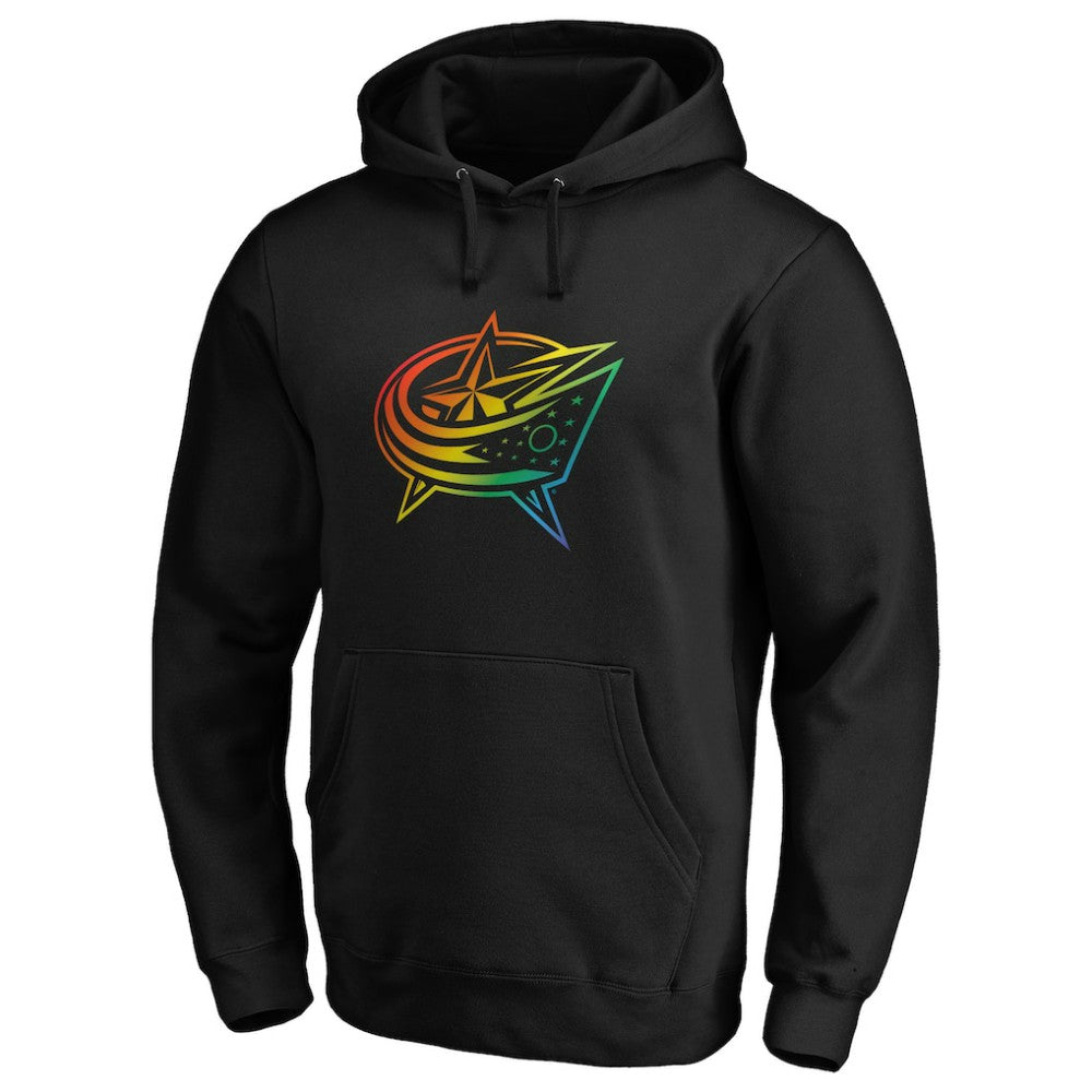 Columbus Blue Jackets Team Pride Logo Pullover Hoodie - Black - NHL 3964476