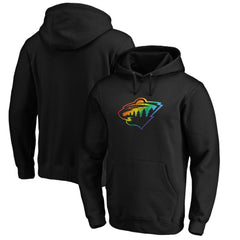 Minnesota Wild Team Pride Logo Pullover Hoodie - Black - NHL 3964482