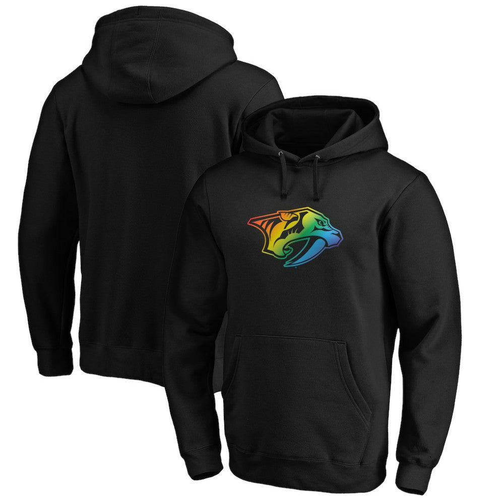 Nashville Predators Team Pride Logo Pullover Hoodie - Black - NHL 3964484