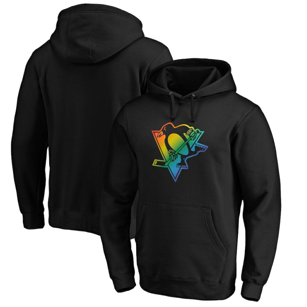 Pittsburgh Penguins Team Pride Logo Pullover Hoodie - Black - NHL 3964490